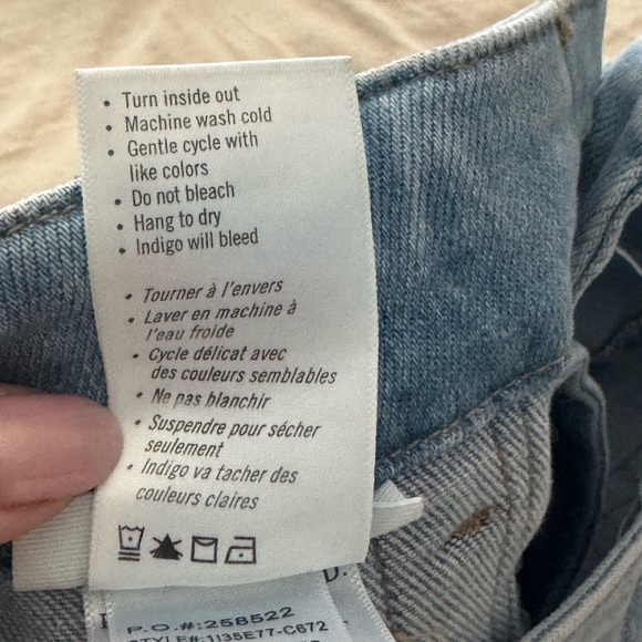 PAIGE Light Blue Wide-Leg Denim Jeans - Picture 5 of 6